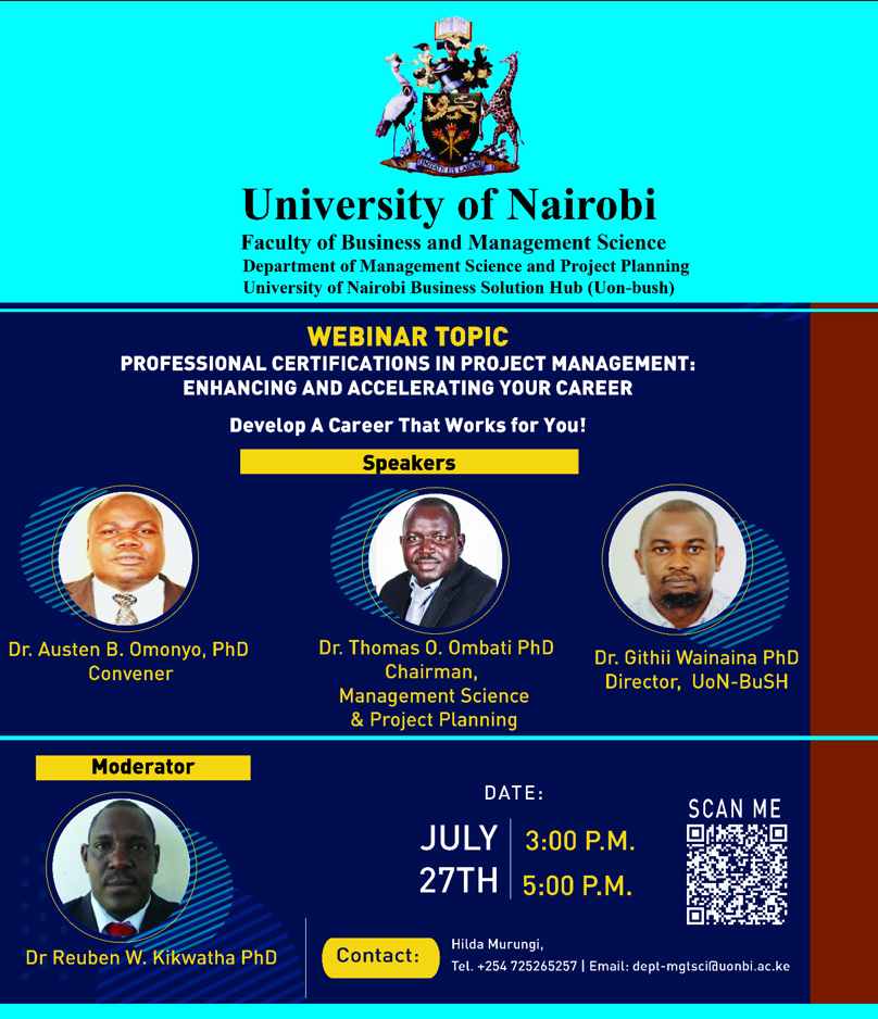 phd in project management university of nairobi